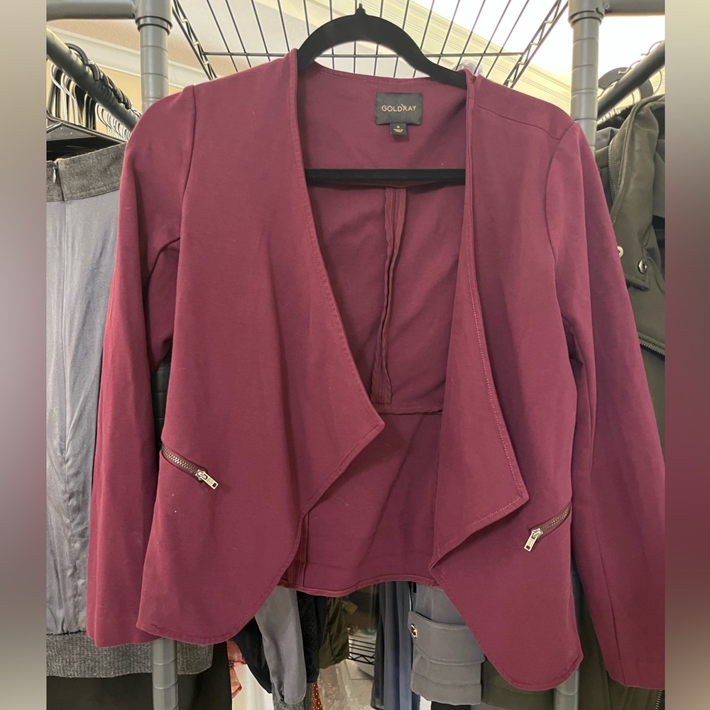 Burgundy Blazer